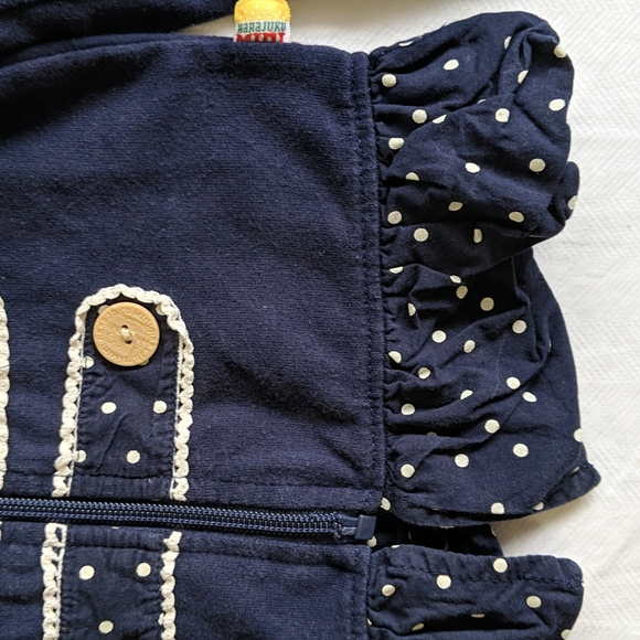 harajuku mini x target military style zip-up cardigan jacket 3T toddler girls - Picture 6 of 9